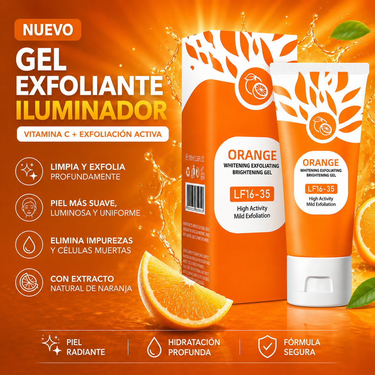 Gel exfoliante Orange